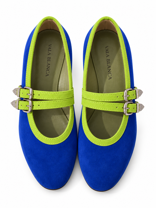 Texana Azul Ribete limón