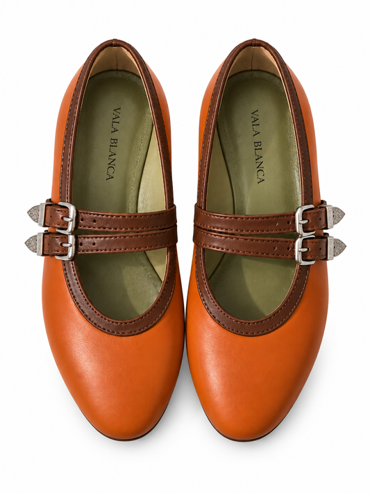 Texana Camel con ribete café