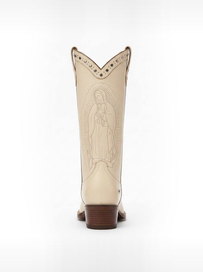 Bota virgen Maria beige