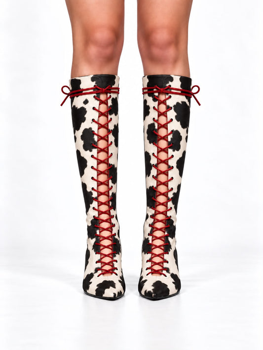 Desert high cane cow print