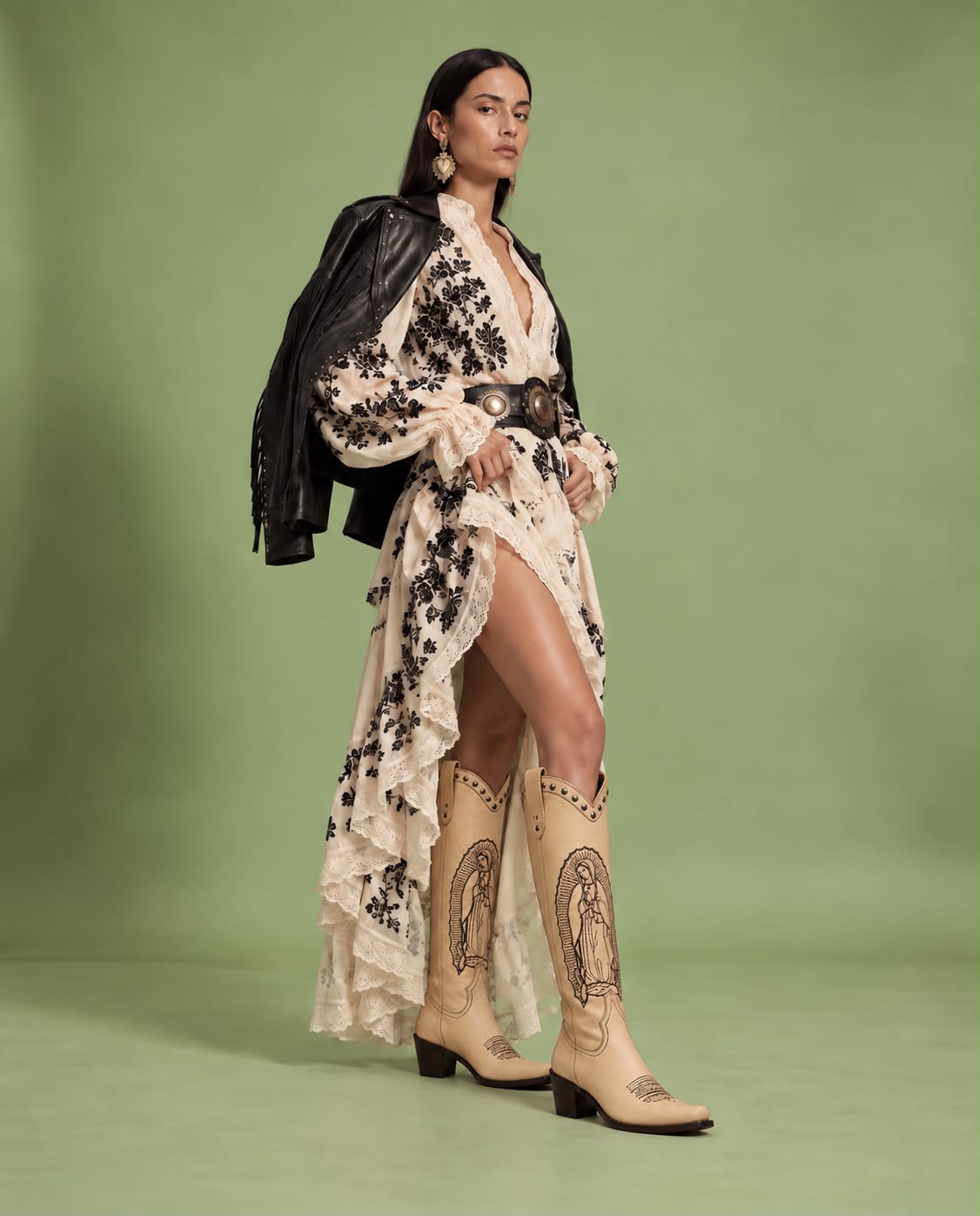 Guadalupe Boot Hueso