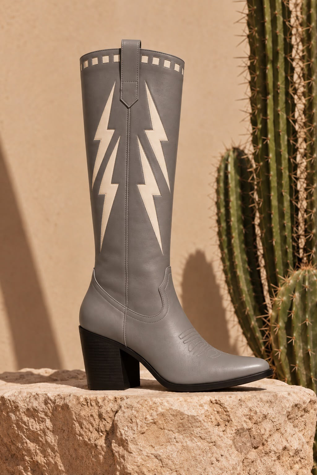 Bota Vaquera Trueno Gris