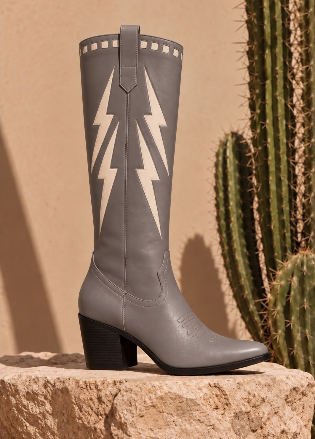 Bota Vaquera Trueno Gris
