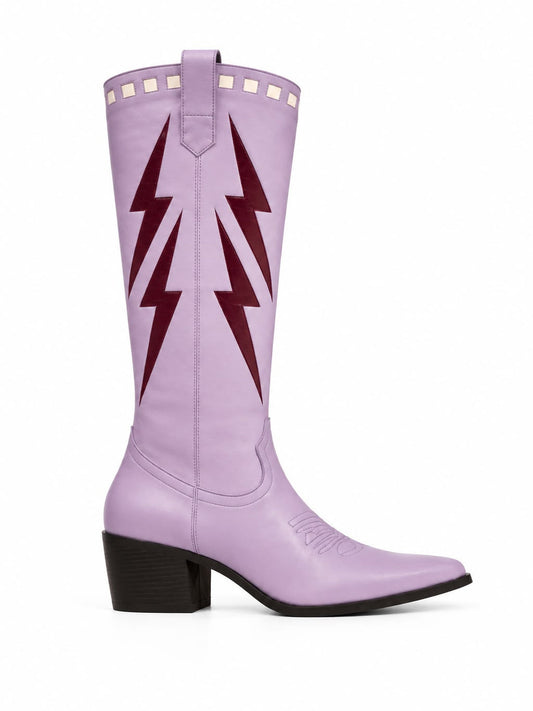Bota Vaquera Trueno Lila