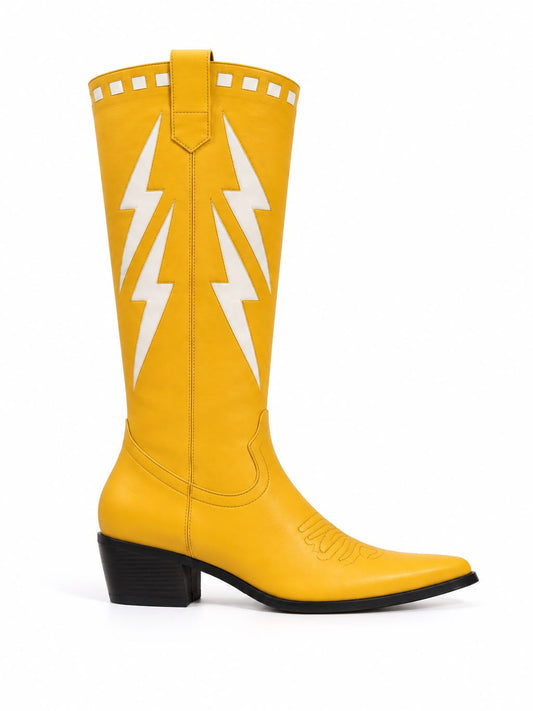 Bota Vaquera Trueno Amarilla